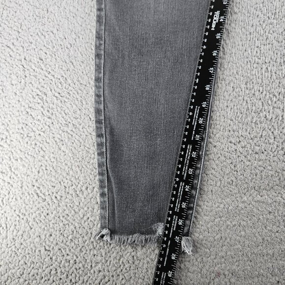 Kancan Jeans Womens 31 (33x27) Gray Skinny High Rise Raw Hem - Picture 11 of 16